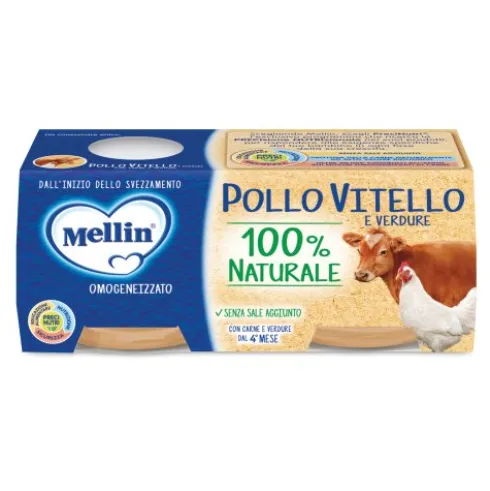OMO MELLIN Pollo/Vit.Verd2x80g