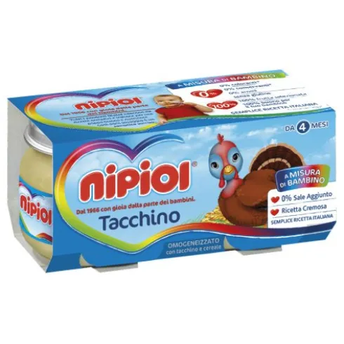 OMO NIPIOL Tacchino 2x 80g