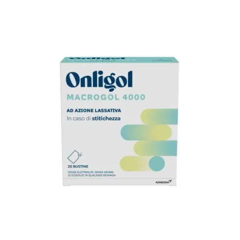 Onligol - Lassativo a base di Macrogol 4000 - 20 Bustine