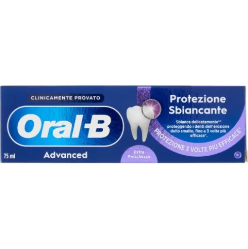 Oral-B Advanced Protezione Sbiancante Dentifricio Menta Piperita 75 ml