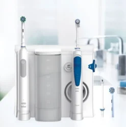 Oral-B Health Center Pro Series 1 Idropulsore con Spazzolino Elettrico Bianco/Blu