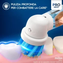 Oral-B Kids Frozen Spazzolino Elettrico Ricaricabile con 2 Testine e Adesivi