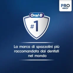 Oral-B Kids Frozen Spazzolino Elettrico Ricaricabile con 2 Testine e Adesivi