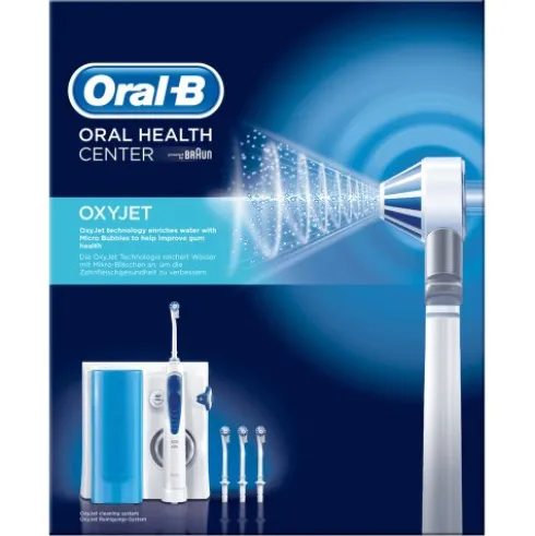 Oral-B Oxyjet MD20 Idropulsore Sistema Pulente con 4 Testine per Igiene Orale