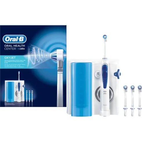 Oral-B Oxyjet MD20 Idropulsore Sistema Pulente con 4 Testine per Igiene Orale