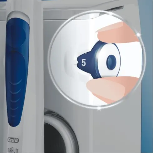 Oral-B Oxyjet MD20 Idropulsore Sistema Pulente con 4 Testine per Igiene Orale