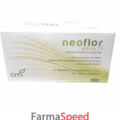 OTI Neoflor Adulti Nuova Formula Integratore per Flora Intestinale, 10 Flaconcini