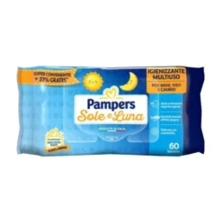 Pampers Sole e Luna Salviettine, Ideali per l'Igiene Delicata, 52 Pezzi
