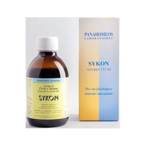 Panahomeos Laboratoires Srl Sykon Sciroppo Fichi e Manna Integratore Transito Intestinale 225ml