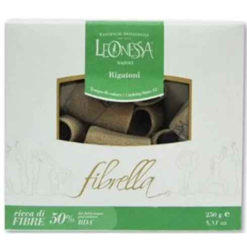 Pastificio Artig. Leonessa Snc Fibrella Rigatoni: Pasta di Semola con Fibra - 250g