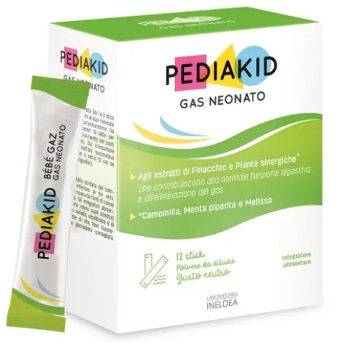 PEDIAKID Gas Neonato 12Stick