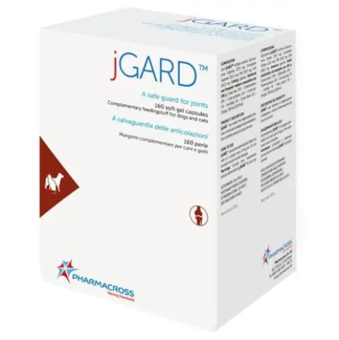 Pharmacross Jgard Integratore Cani e Gatti Supporto Articolare 160 Perle