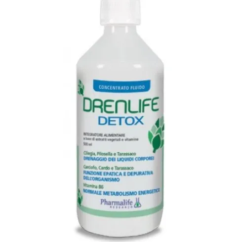 Pharmalife Research Drenlife Detox Integratore Drenante Depurativo Senza Glutine 500ml