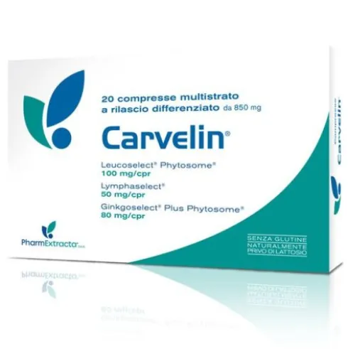 PharmExtracta Carvelin Integratore per Microcircolo 20 Compresse