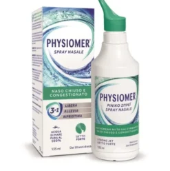 Physiomer Getto Forte Spray nasale - Libera il naso chiuso causato da raffreddore e influenza - 135 ml