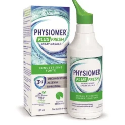Physiomer Plus Fresh Spray Nasale - Spray per igiene nasale e naso chiuso - 135 ml