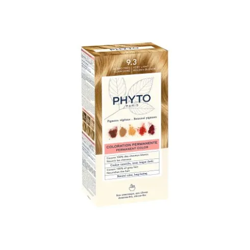 Phyto Phytocolor Colorazione Permanente Tinta Numero 9.3 - Tinta capelli colore biondo chiarissimo dorato