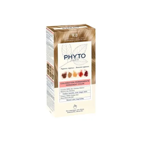 Phyto Phytocolor Colorazione Permanente Tinta Numero 9.8 - Tinta capelli colore biondo chiarissimo cenere