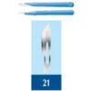 Pic Bisturi Sterile Monouso Misura 21 in Acciaio Inox Singolo