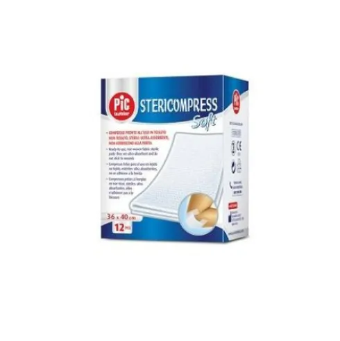 Pic Stericompress Soft Garza Laparotomica 10x10cm 6 Pezzi
