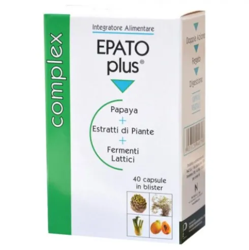 Piemme Pharmatech Italia Epato Plus Integratore per Digestione 40 Capsule