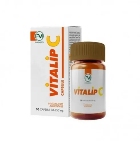 Piemme Pharmatech Vitalip C Integratore Supporto Immunitario 30 Capsule