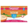 Plasmon Liofilizzato Tacchino Primi Mesi Omogeneizzato per Svezzamento, 3 Vasetti