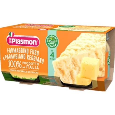 Plasmon Omogeneizzato Formaggino con Parmigiano Reggiano 2x80g