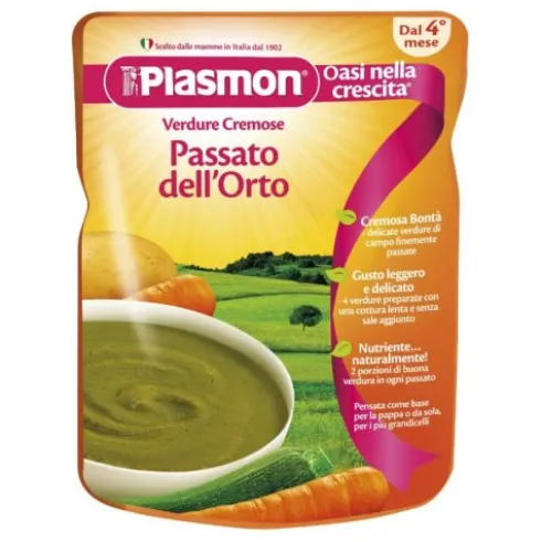 Plasmon Pouches Base Pass Verdure Miste per Svezzamento 180g