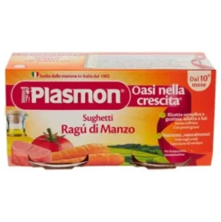 Plasmon Sughetto Ragù di Manzo Dal 10° Mese Per Bambini 2 Vasetti x 80g
