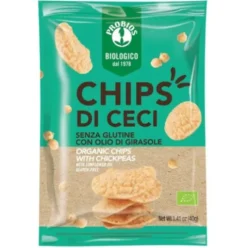 Probios Chips di Ceci 40g - Snack Biologico Senza Glutine