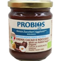 Probios Crema Spalmabile Cacao e Nocciole Senza Zuccheri Aggiunti 200g