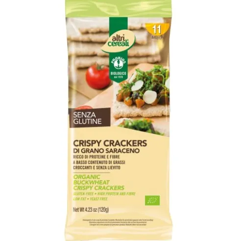 Probios Crispy Crackers di Grano Saraceno Senza Glutine 120g