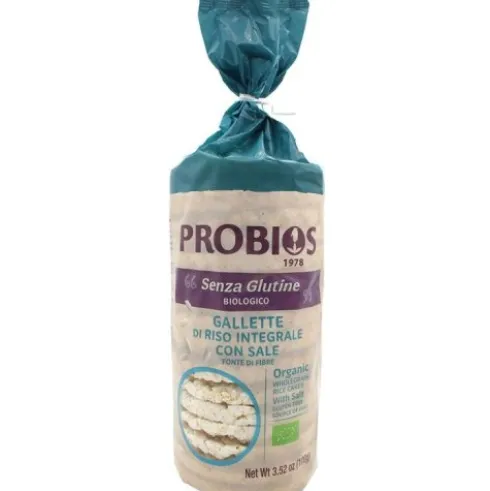 Probios Gallette di Riso con Sale Biologiche Senza Glutine 100 g