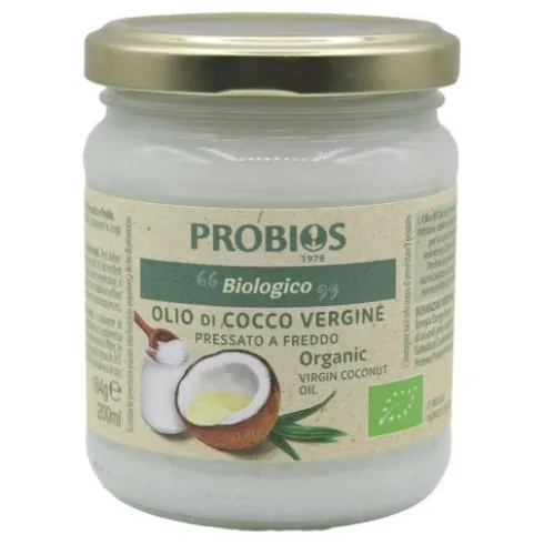 Probios Olio di Cocco Vergine Biologico: Alternativa al Burro, 210 g