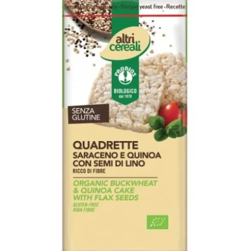 Probios Quadrette di Saraceno e Quinoa Senza Glutine 130g