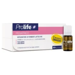 Prolife Pediatrico - Integratore a base di fermenti lattici vivi - 12 flaconcini