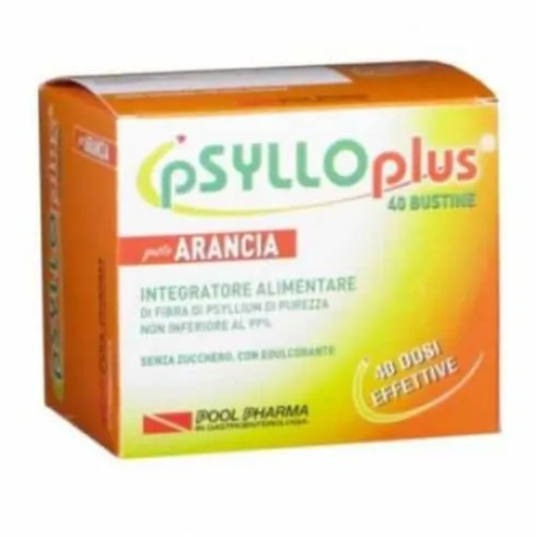 Psyllo Plus Arancia Integratore per Regolarità Intestinale 40 Bustine
