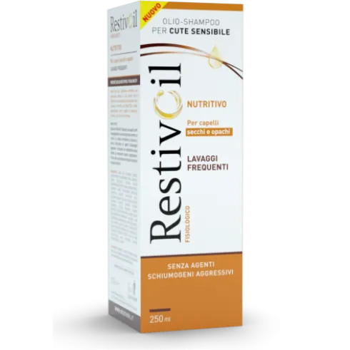 Restivoil Olio Shampoo Fisiologico Nutritivo - Shampoo per capelli secchi e opachi - 250 ml