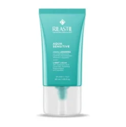 Rilastil Aqua Sensitive Crema Leggera - Crema viso idratante per pelli normali e miste - 40 ml