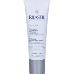 Rilastil D-Clar Maschera Illuminante Intensiva - Maschera viso uniformante per pelle con colorito spento - 30 ml