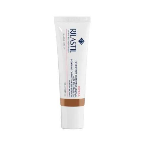 Rilastil Difesa Fondotinta Correttivo Lenitivo 04 - Fondotinta fluido per pelle sensibile e reattiva - 30 ml