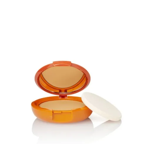 Rilastil Sun System Crema Compatta Uniformante Colore Beige SPF50+ - Fondotinta compatto con protezione solare - 10 g