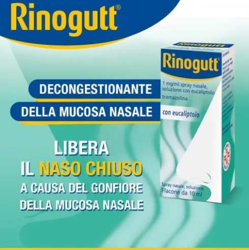 Rinogutt Spray Nasale con Eucaliptolo 10 ml