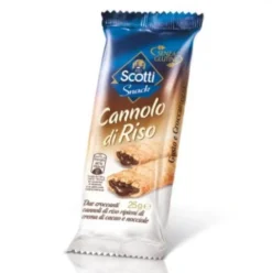Riso Scotti Snack Cannolo di Riso al Cioccolato Senza Glutine 25g