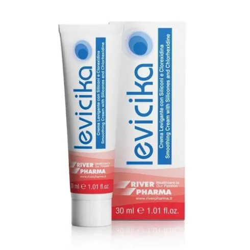 River Pharma LeviCIKA Crema Levigante per Cicatrici con Siliconi e Clorexidina, 30ml
