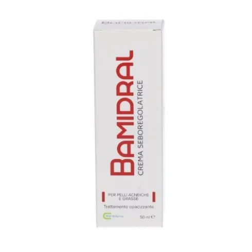 Rne Biofarma Bamidral Crema Seboregolatrice Opacizzante per Pelli Acneiche 50ml