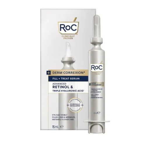 Roc Derm Correxion Fill + Treat Serum - Siero viso idratante anti-età - 15 ml