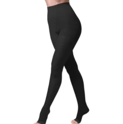 Sanagens Open AT Collant Compressione Graduata 70 Den 12mmHg Nero Taglia 5