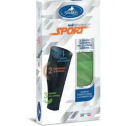 Sauber Gambale Sport Unisex Verde Fluo Taglia M a Compressione